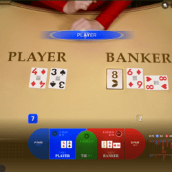Image d'une table de Baccarat Image d'une table de Baccarat